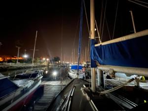 Velero En El Corazón Del Puerto