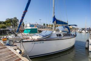 Velero En El Corazón Del Puerto