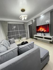 spacious living apartment with fully equipped gym swimming pool private parking space, children play area and amazing scenic views