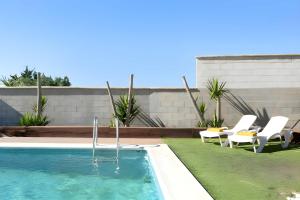 Villa con piscina privada Barbacoa en Conil