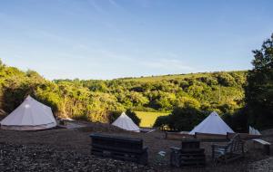 Olive Ranch luxury bell tent glamping By Air Premier