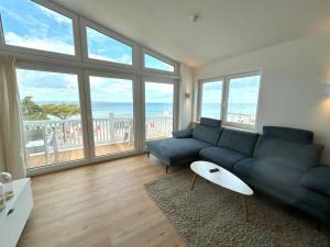 Panorama Suite XL im Ferienhaus Urban mit Meerblick Strandkorb für bis zu 10 Personen