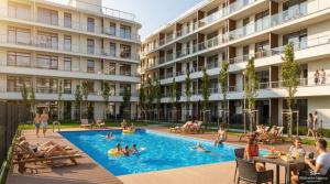 Apartament BorMik, 150m od plaży, basen