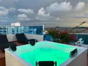 Duplex penthouse with private jacuzzi
