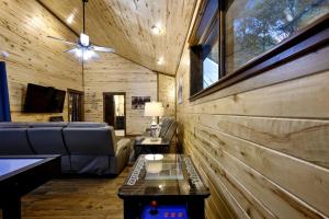 Modern Two-Story Cabin with Hot Tub, Game Loft & Fire Pit in Southeast Oklahoma