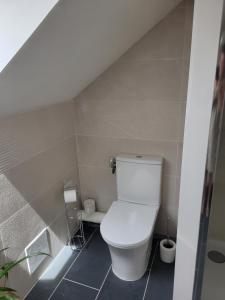 Grande chambre lit double avec SDB et WC privés