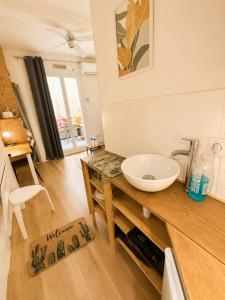 Studio "Les Cactus" avec Terrasse à 5 min à pied de la Plage