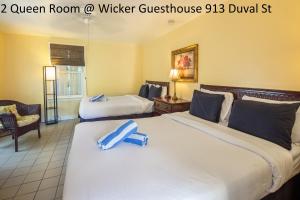 Large Room with Two Queen Beds room in Wicker Guesthouse