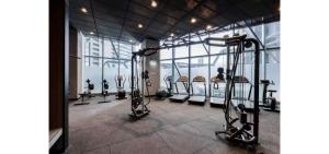 멜버른 / 멜번 Modern City Apartment 2BR 2BA Pool and Gym 싱글룸 로비