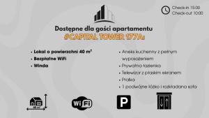 Apartament 17 piętro #CapitalTower 177A FV PARKING by APARTAMENTY OKAZJA