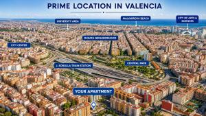 FLORIT FLATS - Ceramic Home - 4 Guest - AC WiFi - Near Sorolla Train Station