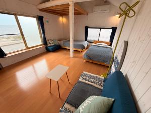 SADO Stay 01 海まで12秒 1客のみ オーシャンビュー Beach Side House ウッドデッキ