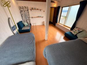 SADO Stay 01 海まで12秒 1客のみ オーシャンビュー Beach Side House ウッドデッキ