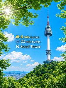Hongdae 15 minutes,Yongsan, Haebangchon, Namsan, N Seoul Tower, Itaewon