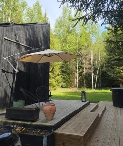 Briežu Stacija Forest Cabin with Hot Tub