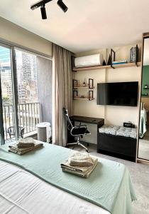 Studio com vista PinheirosFaria Lima-Metro