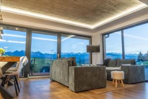Large holiday villa with sauna and mountain views