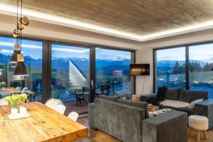 Large holiday villa with sauna and mountain views