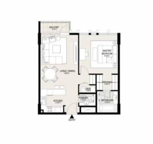 Free housekeeping visits during your stay - StayShort - 1 Bed Apartment in Meydan Sleeps 2 with Balcony