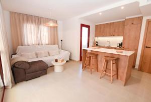 Ibiza Style Beachfront Apartment - Sea View & Pool