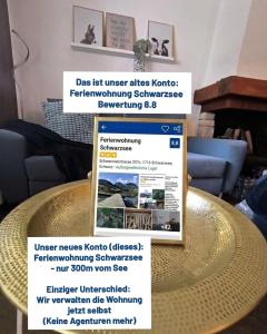 Ferienwohnung Schwarzsee - nur 300m vom See