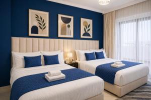 Costa Azul Tanger - View & Side Beach Family Appartement - Cornich Malabata - 3Min TGV - Piscine & Fast Wifi & Parking