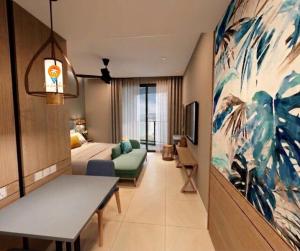 Beachfront Seaview Suite l Cenang l Super King Bed