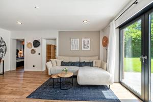 Design-Apartment mit Garten