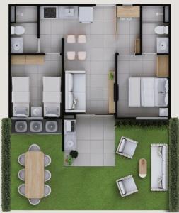 Garden Privativo em Carneiros 2 Quartos