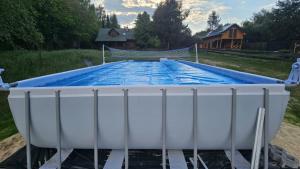 Leśna Rezydencja z plażą i basenem nad Zalewem Chańcza, sauna, bania SPA