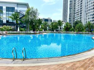 Beautiful Balcony Studio Apartment with City View at Green Bay Hanoi
