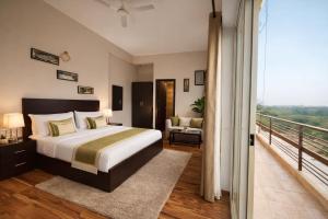 Onyx Suite Luxury Apartment # Lift # Garden # Ac rooms # Private Parking # Near Prem Mandir # Located Inside- Omaxe Eternity Vrindavan #