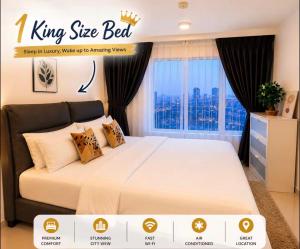 1KLCC View Big TV&sofa KAROKE 3 Bed Room 4 Bed kids play area 9 pax