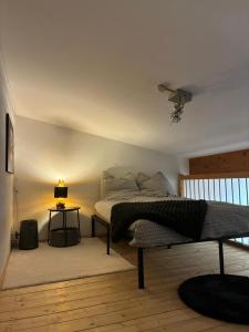 Loft with sleeping loft, balcony and underground parking
