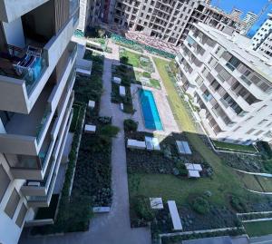 Elegant new apartment with pool, sea 500 m away