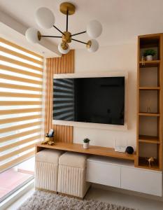 Moderno Smart Home Apartamento con vista a la piscina