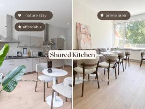 Private room for 2, shared kitchen, flexible bed