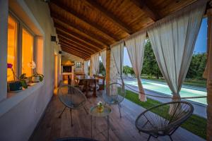 Villa Stella Polaris for 8 persons in Central Istria with private pool, sea view, large garden & kids playground