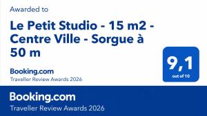 Le Petit Studio - 15 m2 - Centre Ville - Sorgue à 50 m