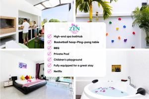 Zen Luxury Villa, Rooftop BBQ, Resort Pool & Kids Zone