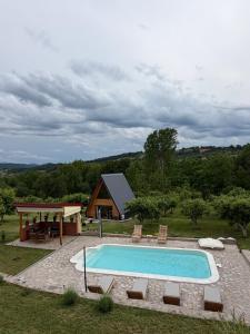 A-frame Cabin with Private Pool in Nature