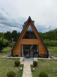 A-frame Cabin with Private Pool in Nature