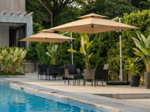 Staycation Maia Escapes Studio Apartment with Balcony and Pool view at Amaia Steps Altaraza Bulacan 5 mins from SM Tungko