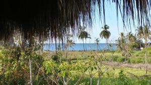 Refugio rodeado de mar, playa, manglar y aves