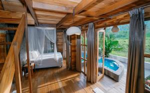 Zen Retreat with Ricefield and Mountain View with Pool