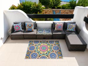 Magnifique appartement Bahia Smir pieds dans l eau Plage Al Amin 2 chambres, 2 salons