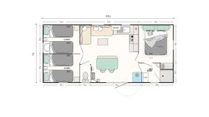Camp Diekirch - Mobilehome Plus 6 pers