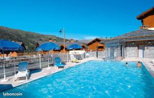 5 person apartment pool and panoramic balcony view