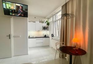 Apartament I LOVE PIOTRKOWSKA z wielkim lustrem, balkonem i klimatyzacją