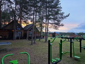 Leśne SPA Borsk Domki z Basenem, Sauną i Balią na Kaszubach nad Jeziorem Wdzydzkim